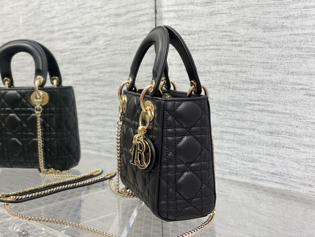 Mini Lady Dior Bag Black Cannage Lambskin